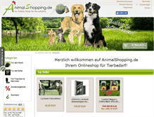 Tablet Screenshot of animalshopping.de